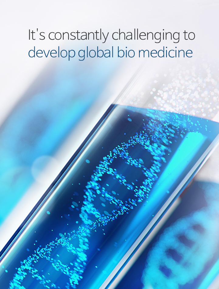 Constantly challenging to develop global bio medicine